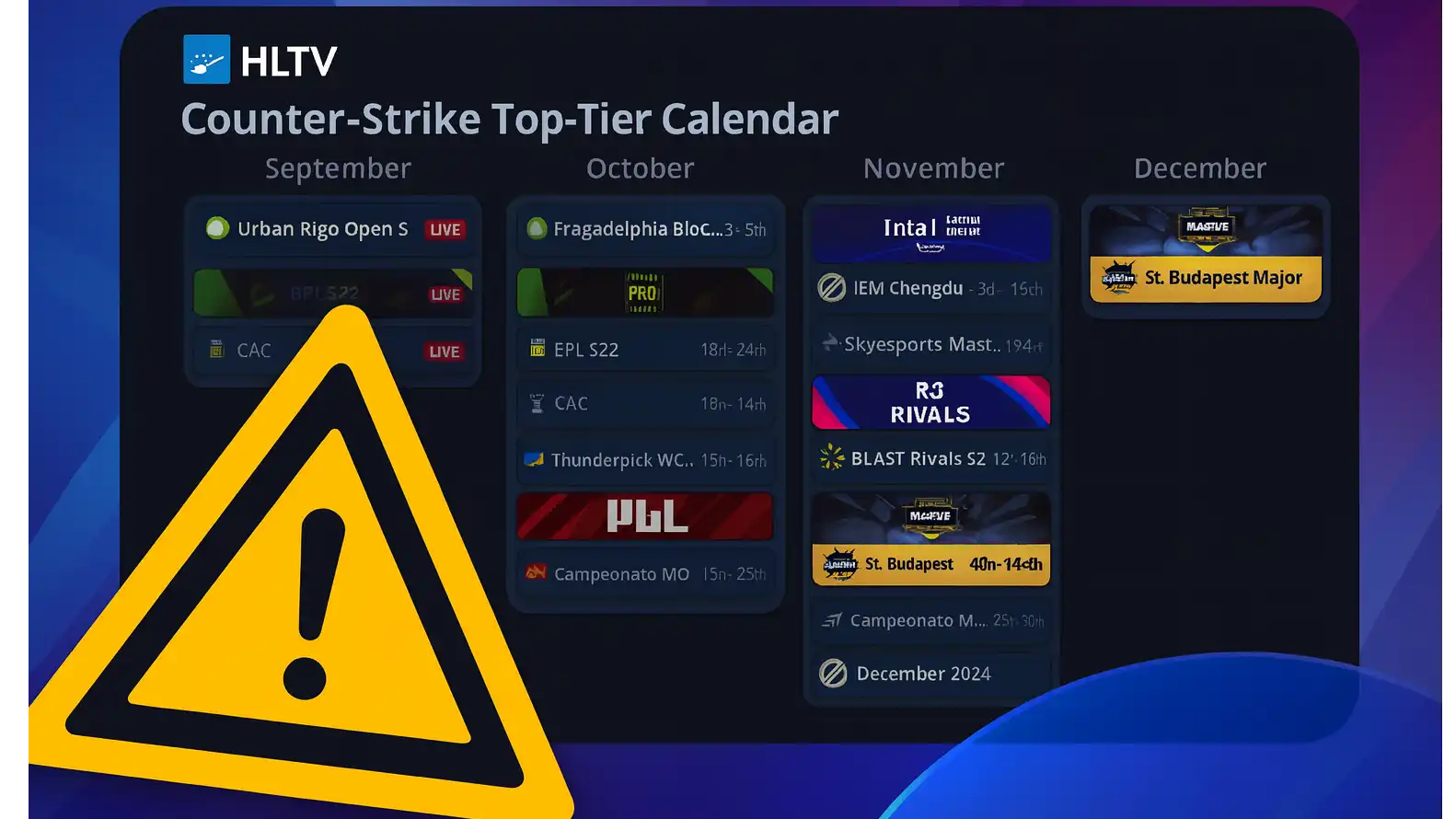 Too much Counter-Strike? HLTV’s warning shot lands as calendar strain reshapes the season