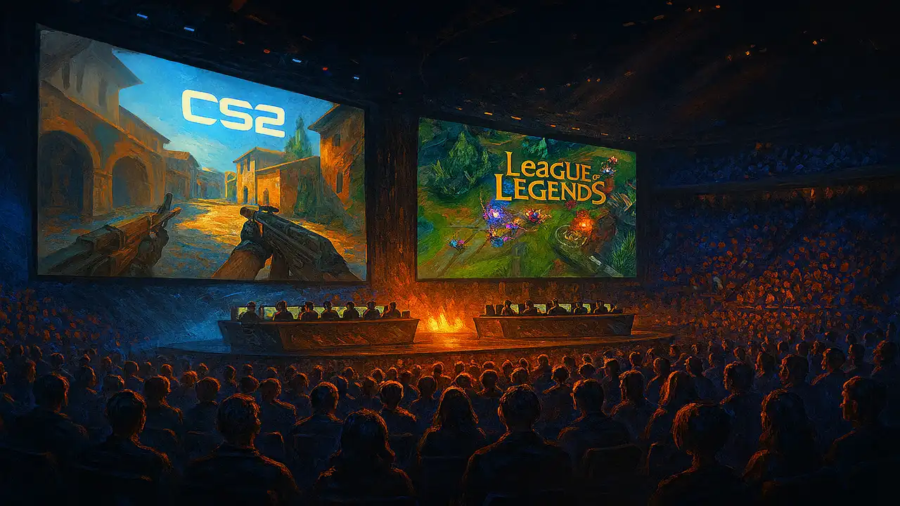 “CS2 and LoL Among August’s Top Five Most-Watched Esports Events”