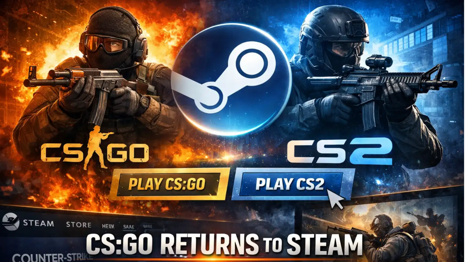 CS:GO Returns to Steam as a Separate App — What It Means for Counter ...
